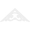Ekena Millwork Pitch Preston Architectural Grade PVC Gable Pediment, 72"W x 33"H x 1"P (11/12) GPP072X033X100PRE - alternate 5